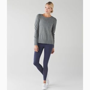 Lululemon seamless enlighten tight in cadet blue